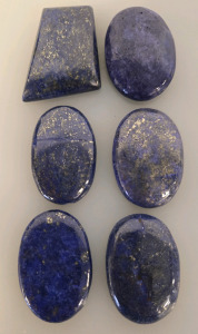 (6) Lapis Lazuli Cabochon Gemstones