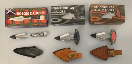 (1) Bosom Dagger, (2) Tri-Angular Daggers