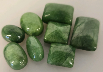 (8) Brazilian Emerald Cabachon Gem Stones