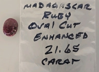 (3) Madagascar Oval Cut Rubys - 3
