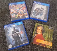 Classic Maple Pool Stick, (2) Small Camp Chairs, (3) PS4 Games And A Classic Composer's Disc (Mozart) - 4