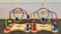 Vintage Lincoln Logs and Melissa and Doug Bead Mazes - 3