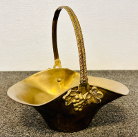 Brass Basket, (2) Vases and Bottle Holder - 5