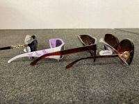 Various Sunglasses, (2) Dakota Dan Faux Fur Hats, & Blanket - 2