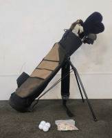 Selector, Golfsmith, and MacGregor Brand Golf Clubs With Carrying Bag!