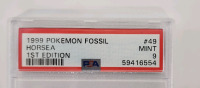 1999 Pok&eacute;mon Fossil #49 Horsea 1st Edition In Mint Condition! - 2