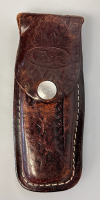 Case Sidewinder Folding Knife With Leather Sheath - 2