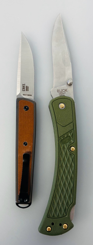 Buck 110 Knife and CRKT Snap On Knife