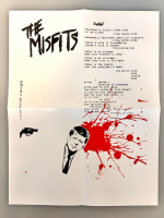 Punk Rock 1978 The Misfits Bullet 7" Black Vinyl with Lyric Sheet - 6
