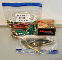 (20) Rounds of .410 Ammo, Box of Hornady 44 Mag. 240 Gr. And Ammo Holding Strips