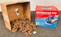 25' Heavy Duty Chain and Waxmaster 900 Random Orbital Waxer/ Polisher