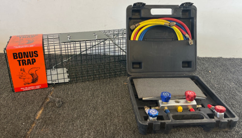 A/C Manifold Gauge Set & Animal Trap