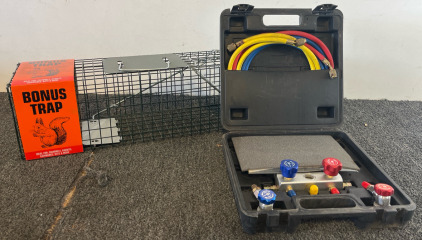 A/C Manifold Gauge Set & Animal Trap