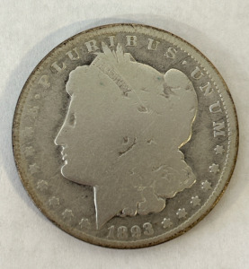 1893 Morgan Dollar Coin - Rare