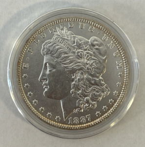 1887 Morgan Dollar Coin