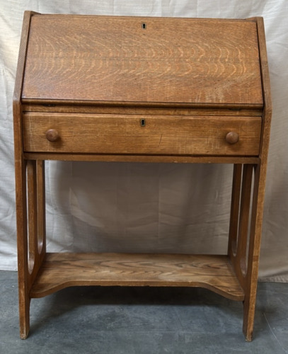 Vintage Oak Desk W/ Drawer