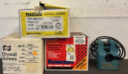 Drill Doctor Drill Bit Sharpeners & Large Assortment of Screws