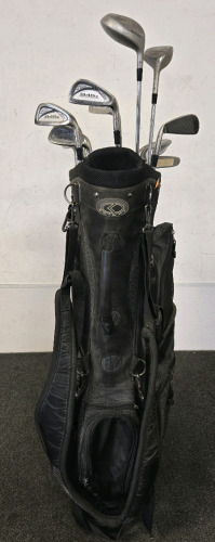 (12) Golf Clubs w/Knight Golf Bag