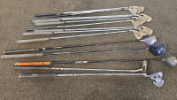 (15) Golf Clubs w/Callaway Golf Bag - 5