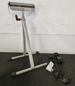 (1) Surge Guard Surge Protector Model 44260, (1) 12" Power Cord Adapter, (1) Adjustable Roller Stand