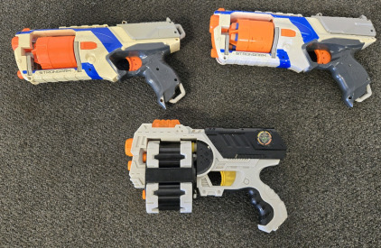 (3) Nerf Guns