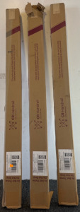 (3) 48&rdquo; Fence & Rail Handrail Post, 2PCS Metal Railing Post with Bracket and Screws Kit