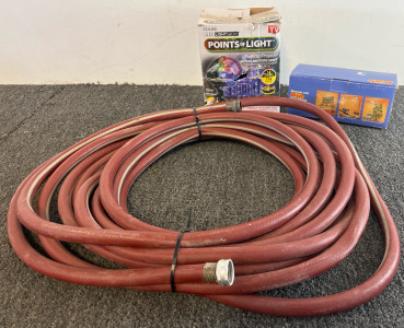 Points Of Light Projector, Bravo Track Lighting Light, Garden Hose