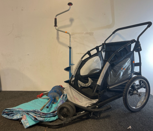 Bike Trailer For Kids, Air Mattress, (2) Ice Augers