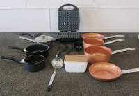 Waffle Maker, Pots, Pans, Cooking Utensils And More!