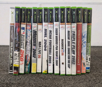 Madden 2002, Nascar 2005, And An Assortment Of Xbox Games!
