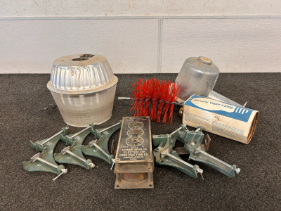 Craftsman Cut and Clamp Set, Chimney Brush, and A Dusk To Dawn Mercury Vapor Security Light
