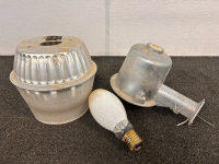 Craftsman Cut and Clamp Set, Chimney Brush, and A Dusk To Dawn Mercury Vapor Security Light - 4