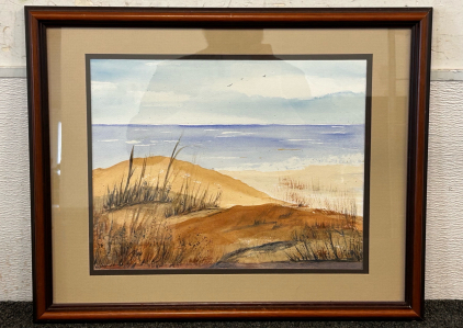 19"x 15" Framed Beach Wall Art