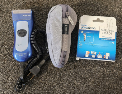 Philips Norelco Speed-XL 8140XL Electric Shaver With Replacement Blades, And A Remington DA-307 MicroScreen Electric Shaver!