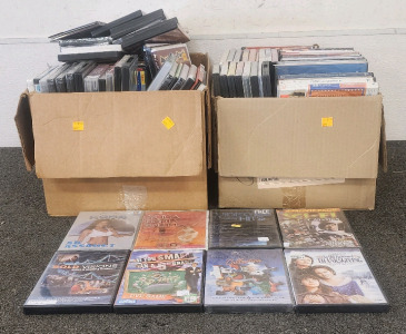 (2) Boxes of DVDs!