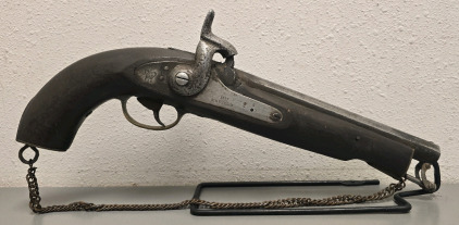 Antique British Enfield 1857 Black Powder Pistol Unknown Caliber *Collector Display Piece*-- NVSN