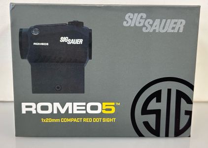 New In Box Sig Sauer Romeo5 1x20mm Compact Red Dot Sight