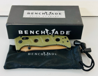 New Green Handled Benchmade Knife