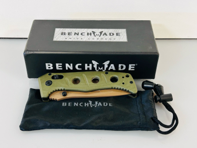 New Green Handled Benchmade Knife