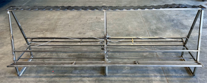 8'x 30.5"x 35.5" Metal Gun Rack