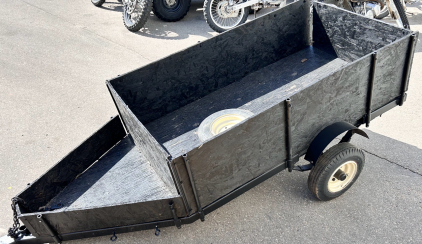 8' Black Trailer with Extra Tire