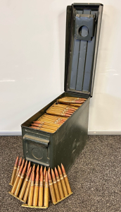 Metal Ammo Box With Ammo (TOC/7.9/FS/1951) On Clips