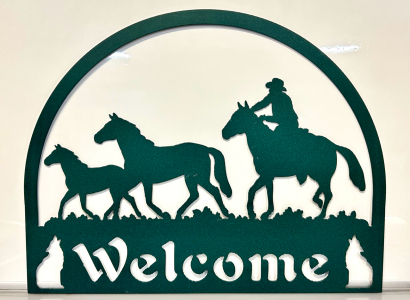 Metal Welcome Sign by Jacks Metal Works