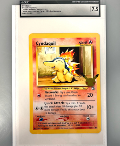 CGC Cyndaquil Graded Card "Jumbo Promo Card" 57/ 111
