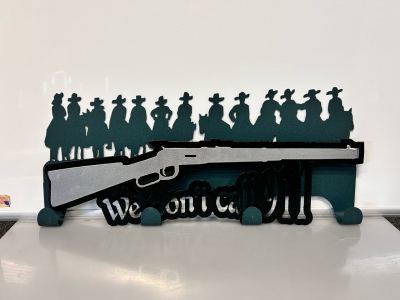 (2) Custom Metal Signs/ Coat Hanger by Jacks Metal Works
