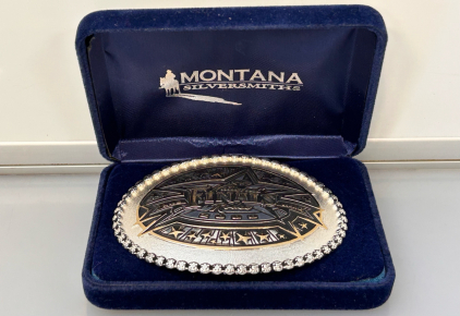 Montana SilverSmiths Las Vegas National Finals Rodeo 2000 Belt Buckle