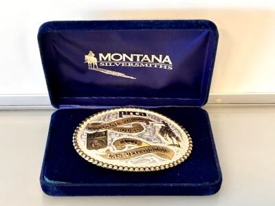 Montana SilverSmiths Las Vegas National Finals Rodeo 2001 Belt Buckle
