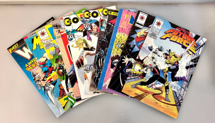 Vintage Collectible Comic Books: Robocop, Warp, Justice Machine, Deathwatch and More