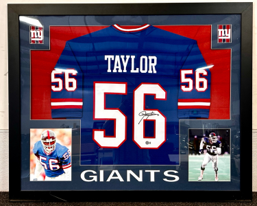 Lawrence Taylor Autographed Jersey Frame