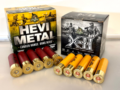 Box Of Hevi Bismuth 12 Ga. 3" and Box Of Hevi Shot 20 Ga. 3"